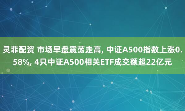 灵菲配资 市场早盘震荡走高, 中证A500指数上涨0.58%, 4只中证A500相关ETF成交额超22亿元